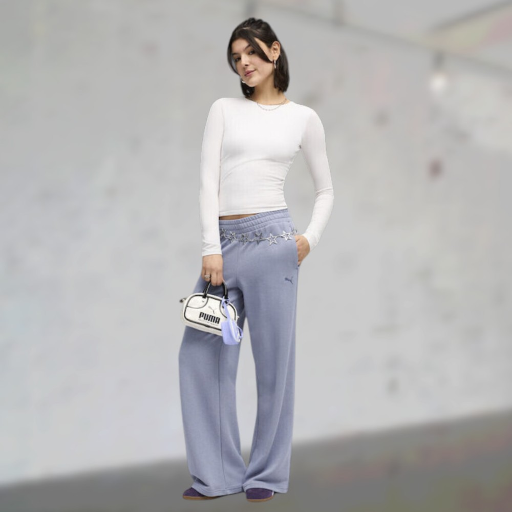 Γυναικείο Παντελόνι Φόρμας Puma ESS Cat Comfort Wide Leg Pant TR op 691703-65
