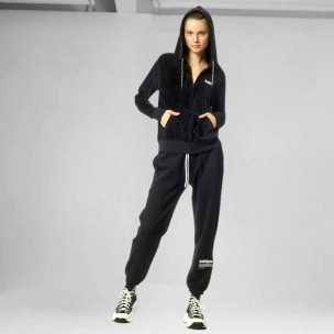 Γυναικείο Παντελόνι Φόρμας Body Action Women's High Waist Pants 021345-01 (Black)