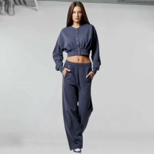 Γυναικείο Παντελόνι Φόρμας Body Action Women's Faded Effect High Waist Jazz Pants 021441-04