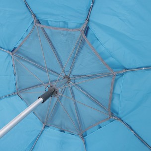 Ομπρέλα Παραλίας Αλουμινίου Escape 2,4m PE 180gsm UPF 50+ (Γαλάζιο) 12001