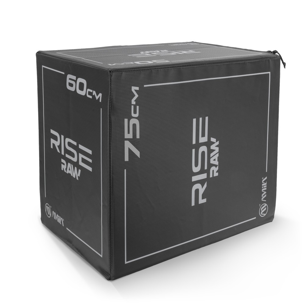 Πλειομετρικό Κουτί Plyo Box Amila Raw Rise 50x60x75 cm - Μαύρο 95147