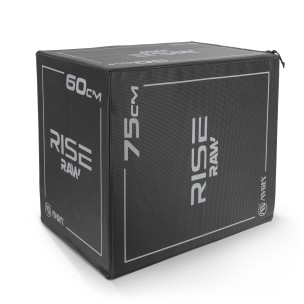 Πλειομετρικό Κουτί Plyo Box Amila Raw Rise 50x60x75 cm - Μαύρο 95147