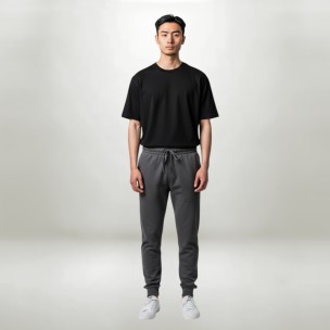 Ανδρικό Παντελόνι Φόρμας BeNation Essential Heavy Jersey Rib Hem Pants 02312502-3F (Charcoal)