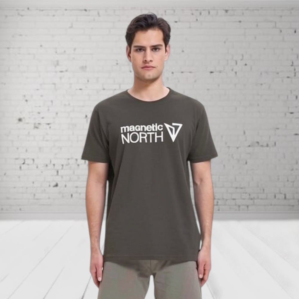 Ανδρικό T-Shirt Magnetic North Men's T-Shirt HD Logo A51010 (Brown)