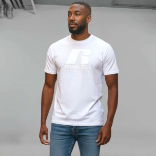 Ανδρικό T-Shirt Russell Athletic R Tonal-S/S Crewneck Tee Shirt A3-071-1-001 White