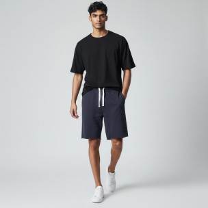 Ανδρική Βερμούδα Russell Athletic Brooklyn Seamless Shorts A4-057-1-155 OB ανθρακί