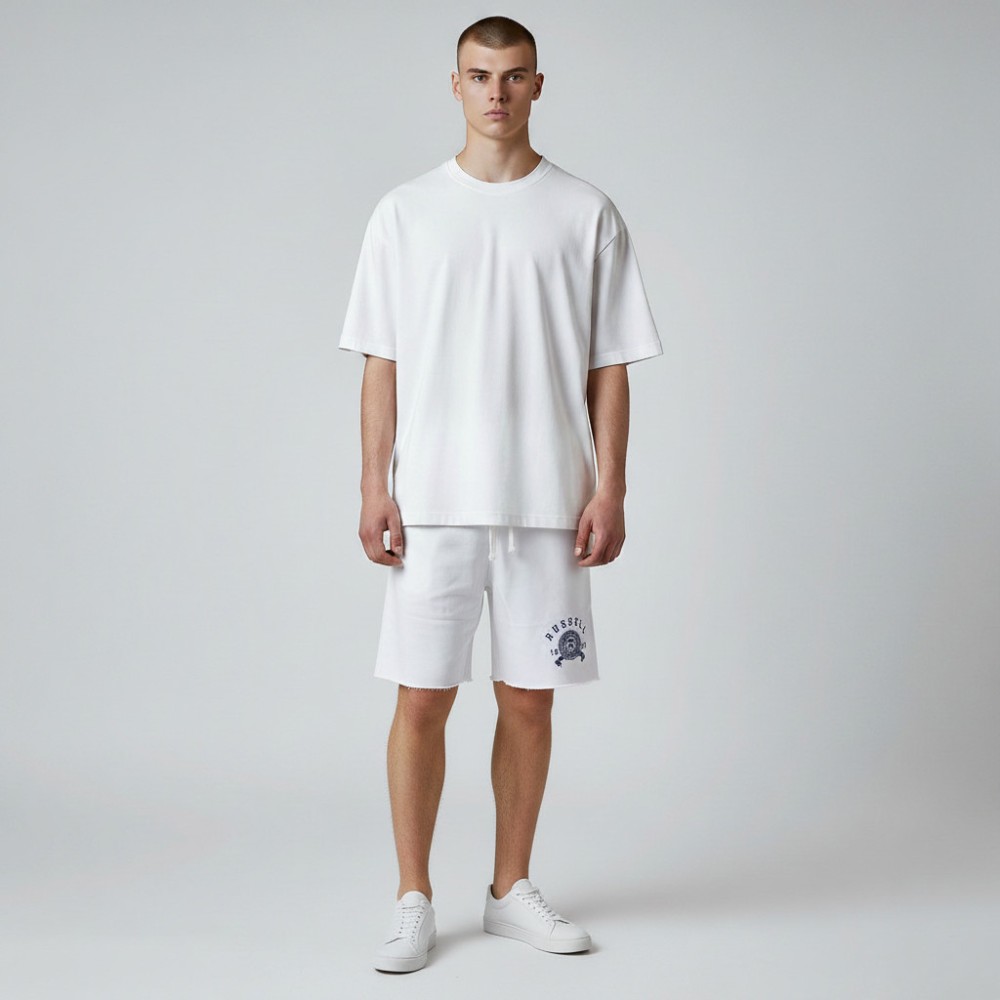 Ανδρική Βερμούδα Russell Athletic Alpha Seamless Shorts A3-060-1-001 White