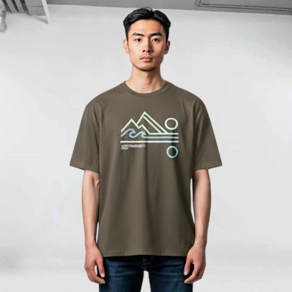 Ανδρικό T-Shirt Magnetic North Men's T-Shirt Mountain Wave A51012 (Deep)
