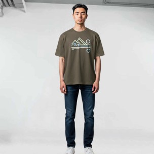Ανδρικό T-Shirt Magnetic North Men's T-Shirt Mountain Wave A51012 (Deep)