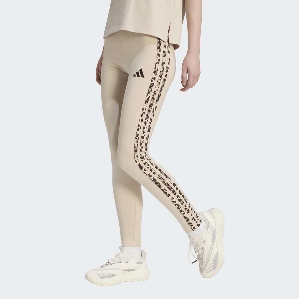 Γυναικείο Κολάν Adidas Seasonal Essentials Animal Print 3-Stripes Leggings KR7619