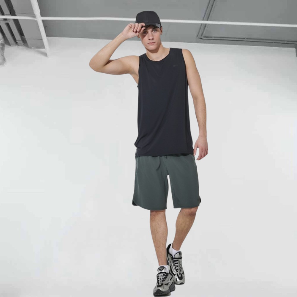 Ανδρικό Σόρτς Body Action Men's Workout Shorts 033620-07E (Stone Khaki)