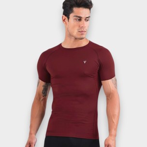 Ισοθερμική κοντομάνικη Μπλούζα Magnetic North Men's Compression S/S T-Shirt 50027 Bordeaux