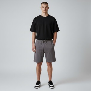 Ανδρική Βερμούδα BeNation Essentials Heavy Jersey Shorts 03312501-3F (Charcoal)
