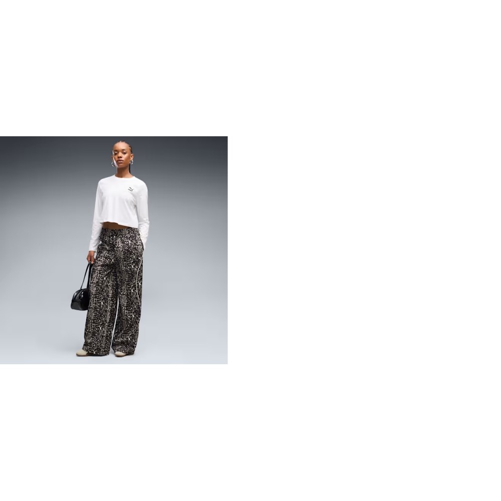 Γυναικείο Παντελόνι Φόρμας Puma Sport Relaxed Aop Wide Leg Woven Pants 694005-81