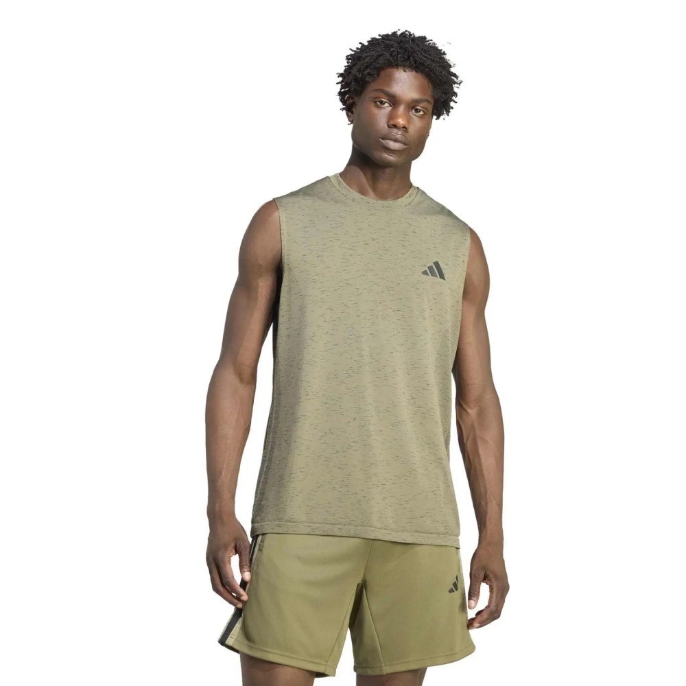 Ανδρικό T-Shirt Adidas Workout Essentials Seamless Sleeveless T Shirt KC8134