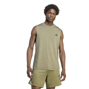 Ανδρικό T-Shirt Adidas Workout Essentials Seamless Sleeveless T Shirt KC8134