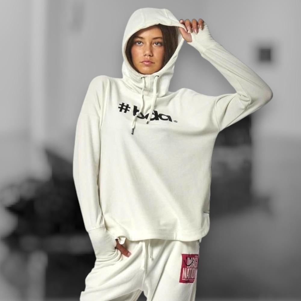 Γυναικεία Ζακέτα Body Action Women's Cowl Neck Hoodie 061325-05A  (Ecru)