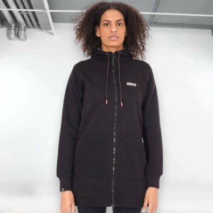 Γυναικεία Ζακέτα με Κουκούλα Magnetic North Women's Zip Hoodie Long 22060 Black