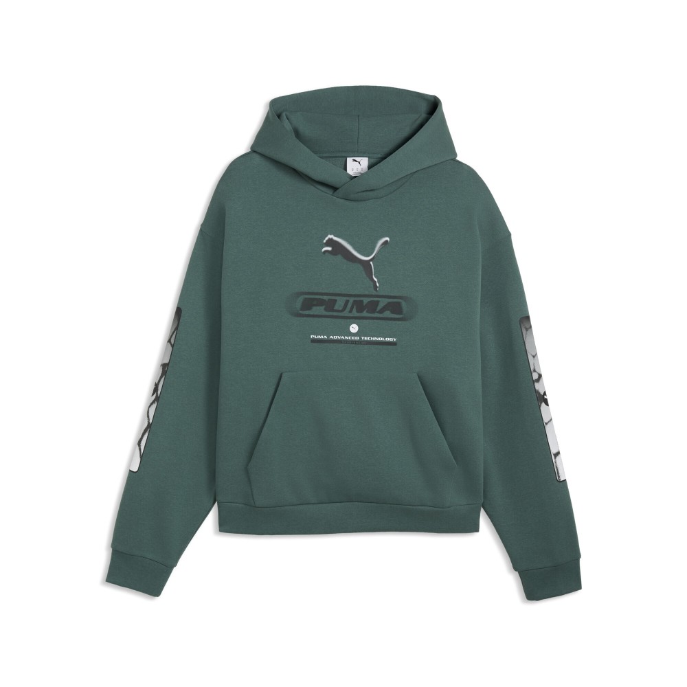 Ανδρικό Φούτερ με Κουκούλα Puma Sport Street Boxy Graphic Hoodie FL 694322-69