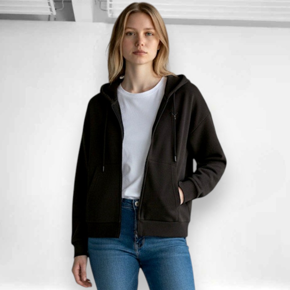 Γυναικεία Ζακέτα Puma Essentials Satin Hoodie 690344-01