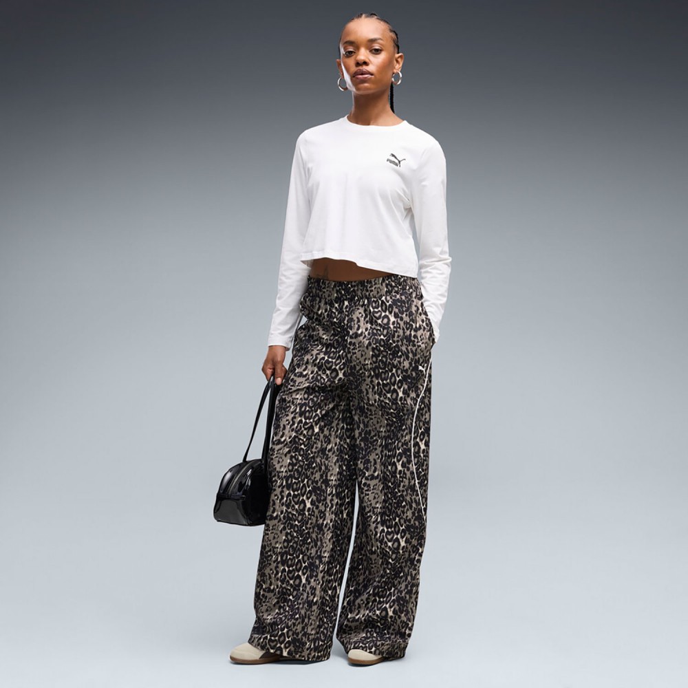 Γυναικείο Παντελόνι Φόρμας Puma Sport Relaxed Aop Wide Leg Woven Pants 694005-81