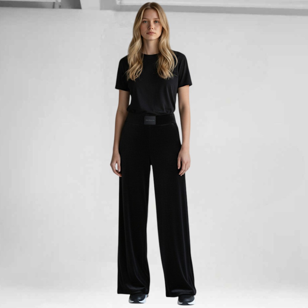 Γυναικείο Παντελόνι Φόρμας Be Nation Velour Leg Pant Black 01 02102308-01
