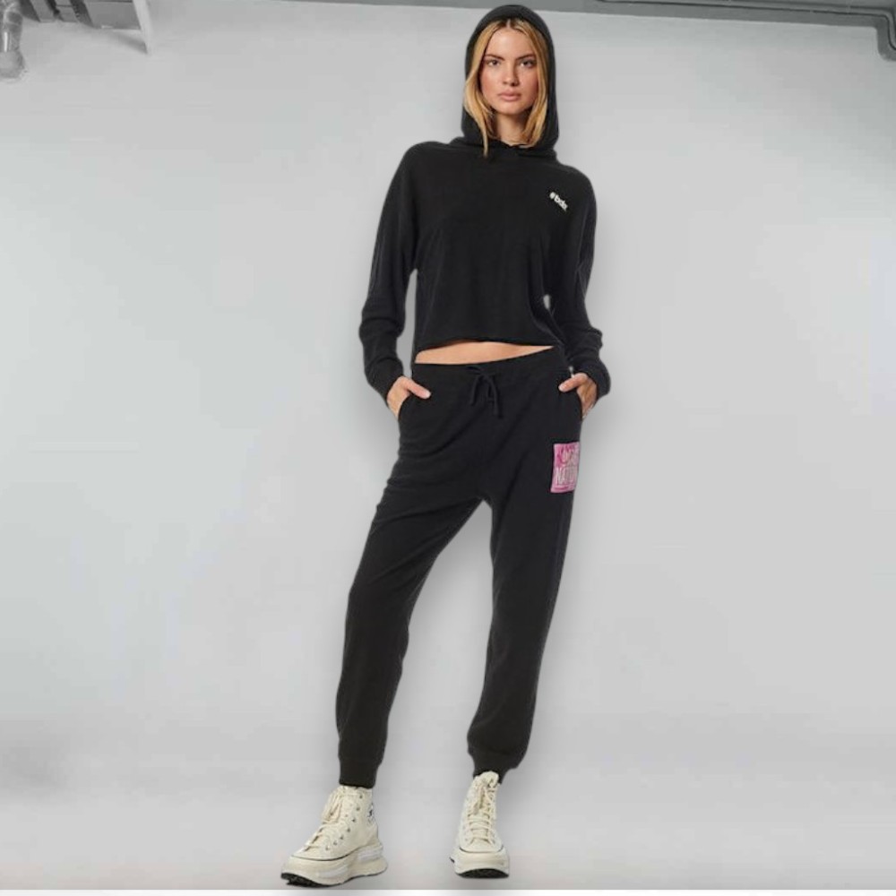 Γυναικείο Παντελόνι Φόρμας Body Action Women's 7/8 High Rise Yoga Joggers 021337-01 (Black)