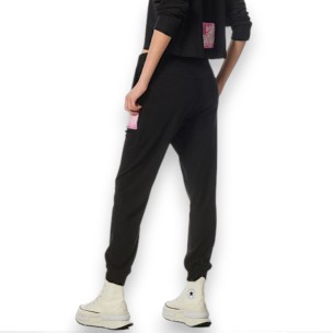 Γυναικείο Παντελόνι Φόρμας Body Action Women's 7/8 High Rise Yoga Joggers 021337-01 (Black)