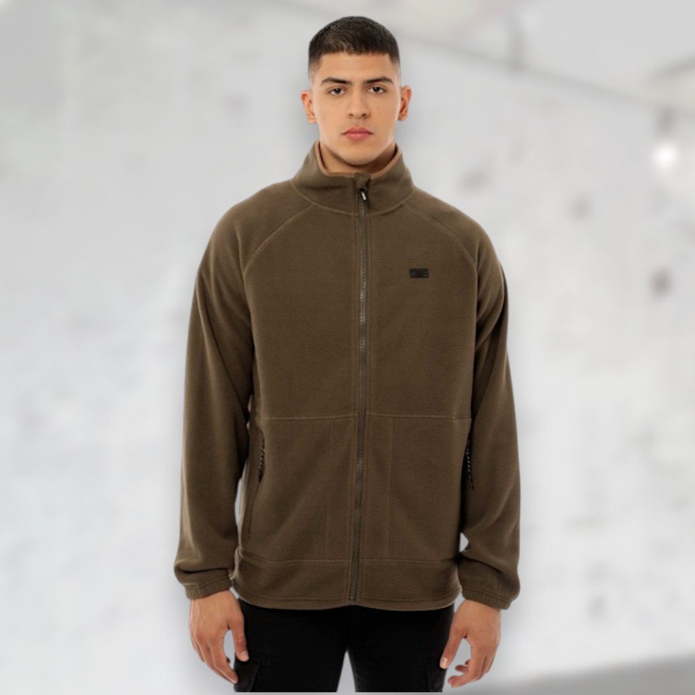 Ανδρική Ζακέτα Be:Nation Raglan Polar Fleece Full Zip Top 07302403 (D.Chaki)