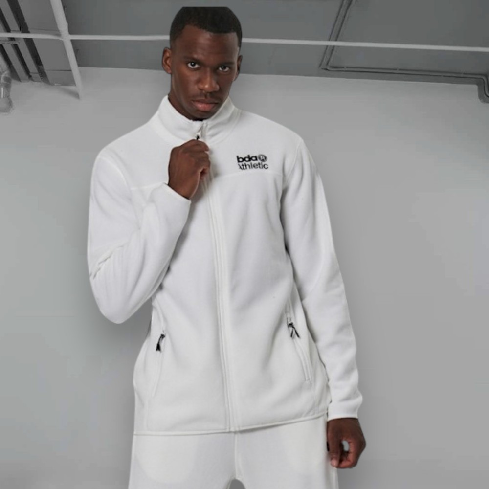 Ανδρική Ζακέτα Body Action Men's Fleece Full Zip Polar Fleece 073524-01(White Off)