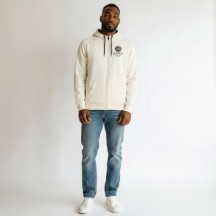 Ανδρική Ζακέτα με Κουκούλα Russell Athletic Collegiate Sherpa Zip Through Hoody A2-059-2-045