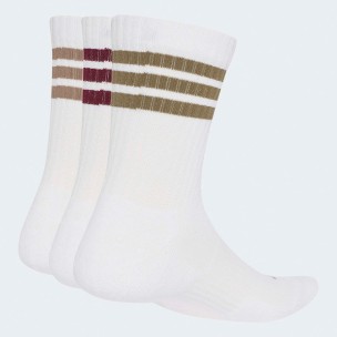 Adidas 3-Stripes Cushioned 3-Pack Socks White KQ6775