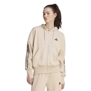 Γυναικεία Ζακέτα Adidas Seasonal Essentials Animal Print 3-Stripes Full-Zip Hooded Track Top  KH1547