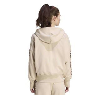 Γυναικεία Ζακέτα Adidas Seasonal Essentials Animal Print 3-Stripes Full-Zip Hooded Track Top  KH1547