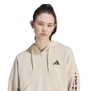 Γυναικεία Ζακέτα Adidas Seasonal Essentials Animal Print 3-Stripes Full-Zip Hooded Track Top  KH1547