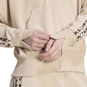 Γυναικεία Ζακέτα Adidas Seasonal Essentials Animal Print 3-Stripes Full-Zip Hooded Track Top  KH1547