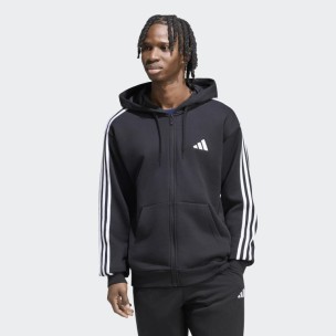 Ανδρική Αθλητική Ζακέτα Φούτερ με Κουκούλα adidas Essentials 3-Stripes French Terry Full-Zip Hoodie KY6568