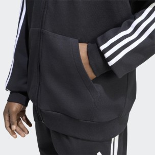 Ανδρική Αθλητική Ζακέτα Φούτερ με Κουκούλα adidas Essentials 3-Stripes French Terry Full-Zip Hoodie KY6568