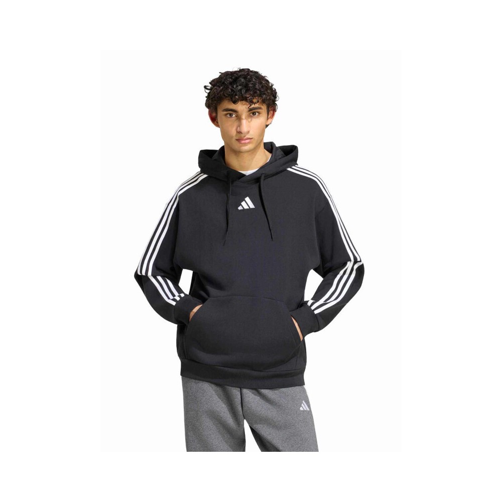 Ανδρικό Φούτερ με Κουκούλα adidas Essentials 3-Stripes Fleece Hoodie KY6605