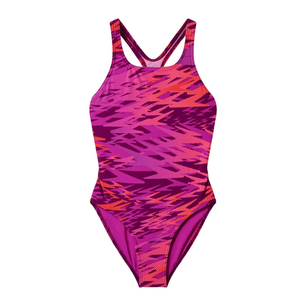 Παιδικό Αθλητικό Ολόσωμο Μαγιό Speedo Girls Hyperboom Printed Medalist A00026-0006