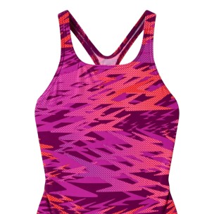 Παιδικό Αθλητικό Ολόσωμο Μαγιό Speedo Girls Hyperboom Printed Medalist A00026-0006