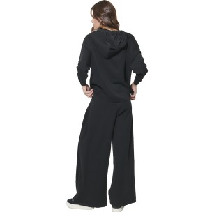 Γυναικείο Modal Παντελόνι Φόρμας Body Action Women's Modal Wide Leg Trousers 021634-01 (Black)