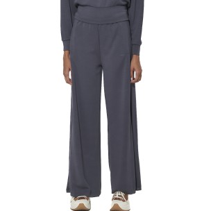 Γυναικείο Modal Παντελόνι Φόρμας Body Action Women's Modal Wide Leg Trousers 021634-01 (Ebony Blue)