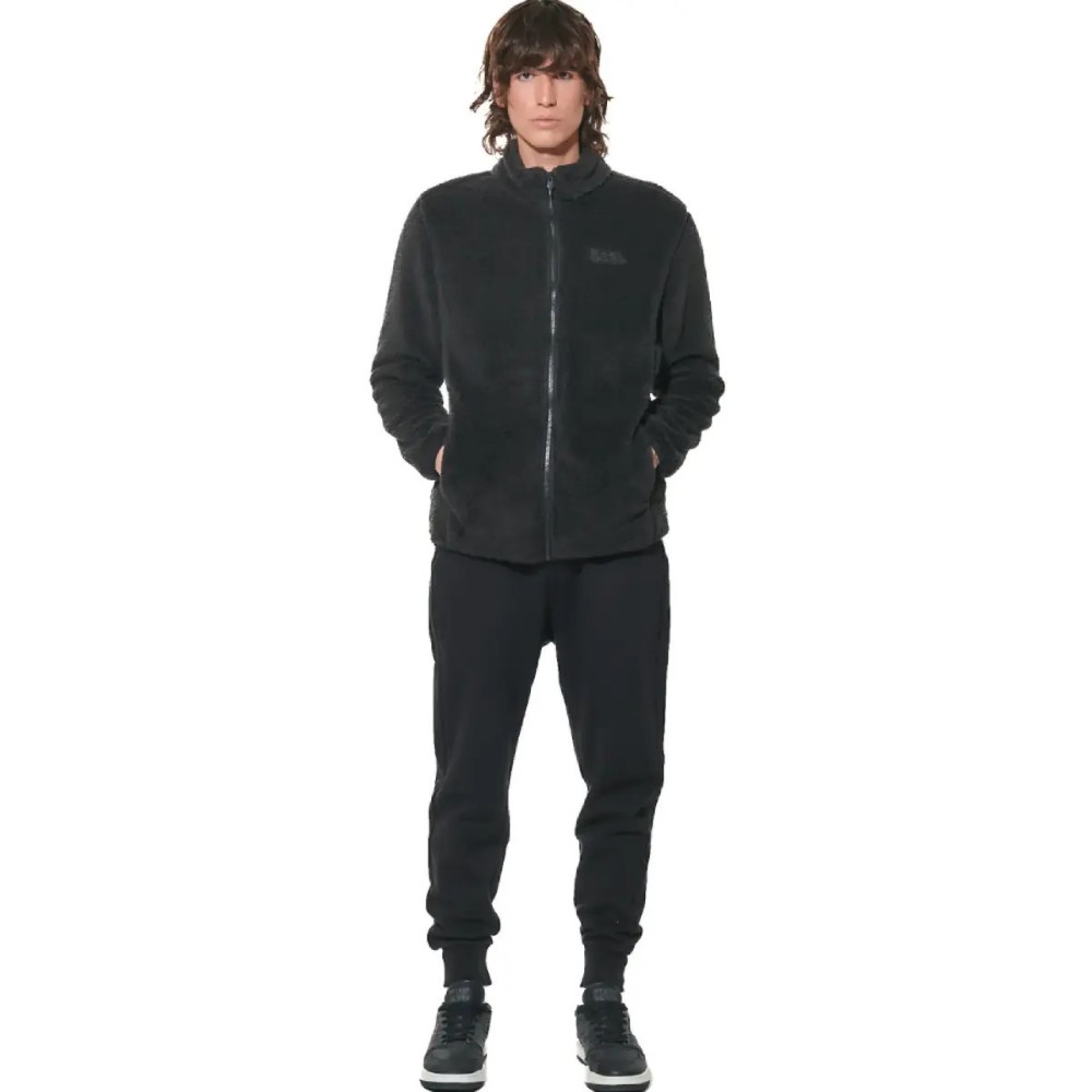 Ανδρικό Παντελόνι Φόρμας Body Action Men's Fleece Sportstyle Joggers 023627-01 (Black)