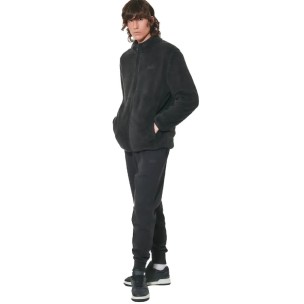 Ανδρικό Παντελόνι Φόρμας Body Action Men's Fleece Sportstyle Joggers 023627-01 (Black)