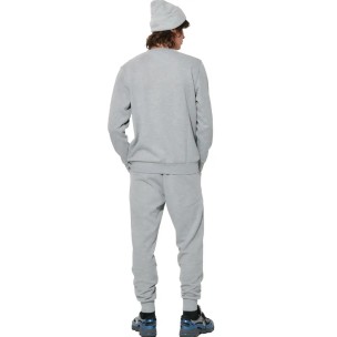 Ανδρικό Παντελόνι Φόρμας Body Action Men's Fleece Sportstyle Joggers 023627-01 (Light Melange Grey)