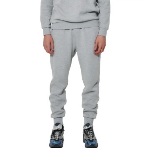 Ανδρικό Παντελόνι Φόρμας Body Action Men's Fleece Sportstyle Joggers 023627-01 (Light Melange Grey)