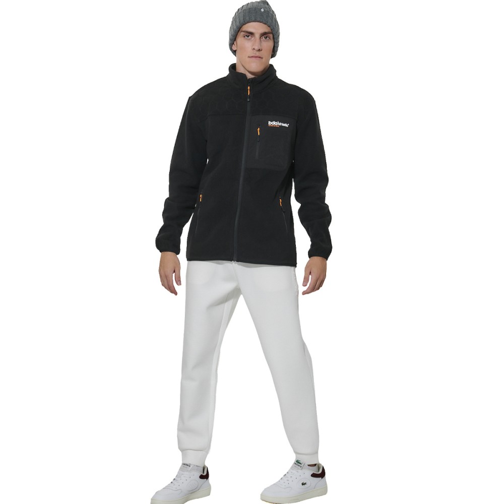 Ανδρικό Παντελόνι Φόρμας Body Action Men's Scuba Knit Joggers 023630-01 (White Off)