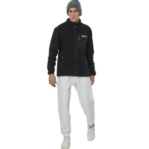 Ανδρικό Παντελόνι Φόρμας Body Action Men's Scuba Knit Joggers 023630-01 (White Off)