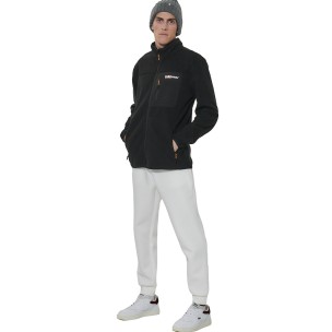 Ανδρικό Παντελόνι Φόρμας Body Action Men's Scuba Knit Joggers 023630-01 (White Off)